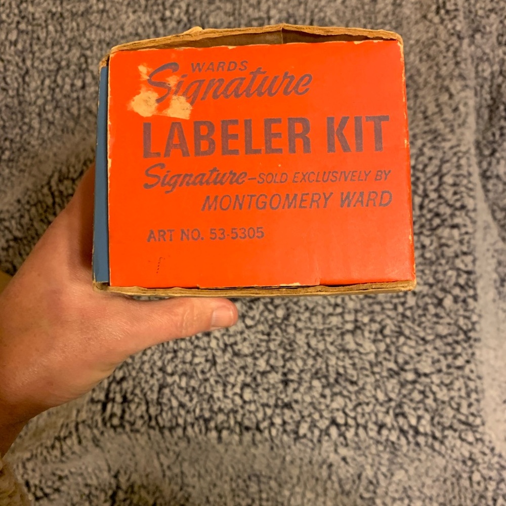 Vintage Wards Signature Labeler Kit - Picture 3 of 6